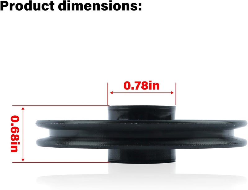 Rvanv Garage Door Opener Parts 144C56 Chain Cable Idler Pulley for Chamberlain & Liftmaster/Opener Chain Cable - Image 3